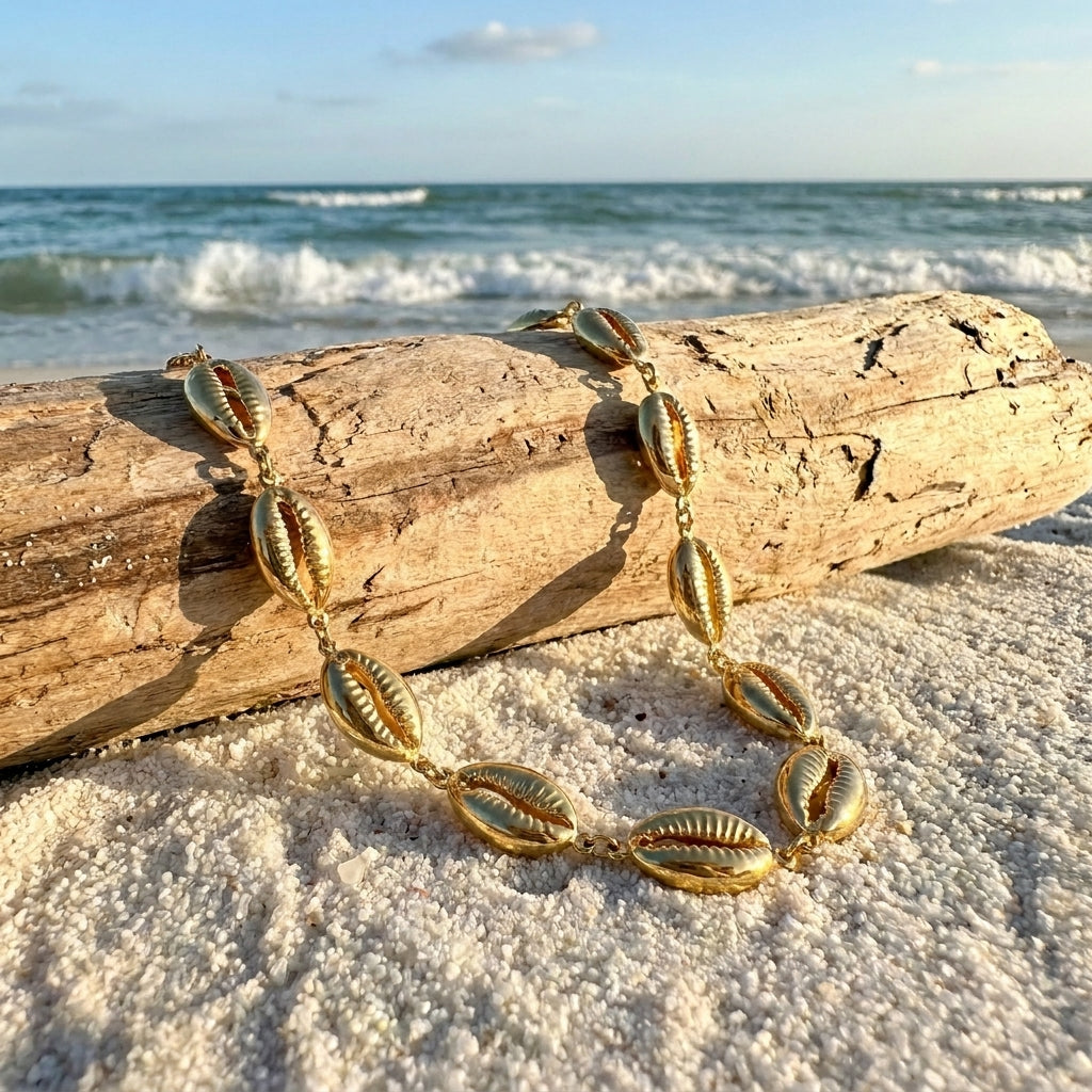 Colar Dourado 24K Elegance Búzios