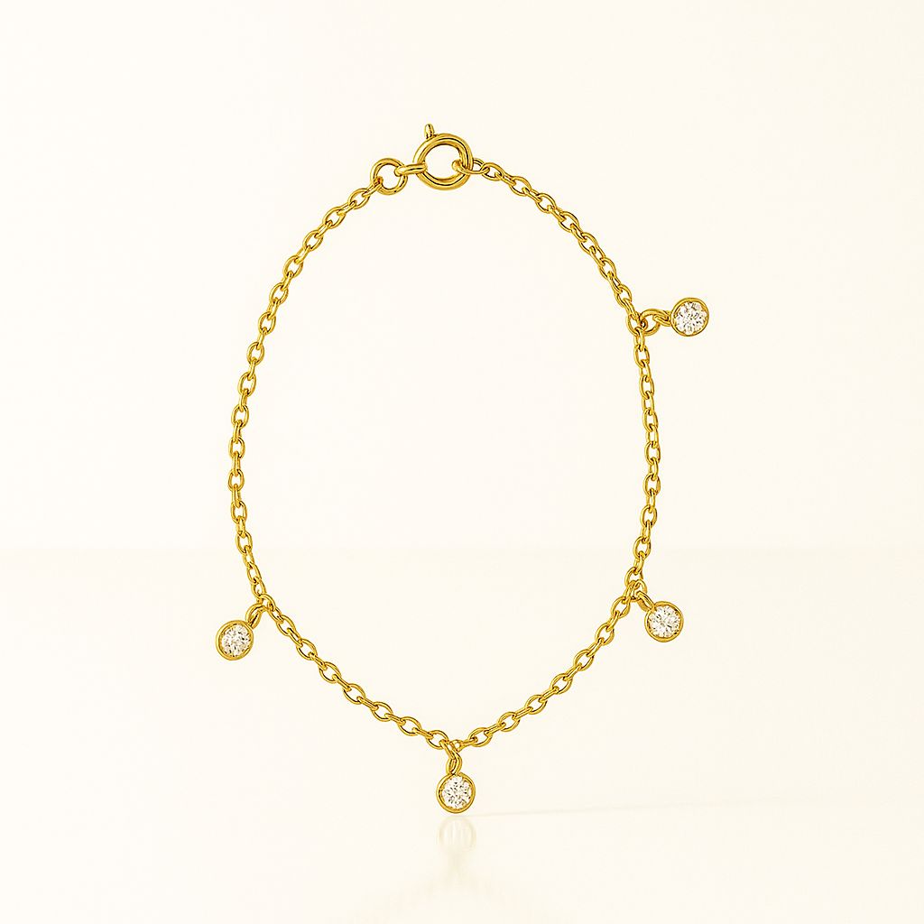 Pulseira Delicate Folheado a Ouro