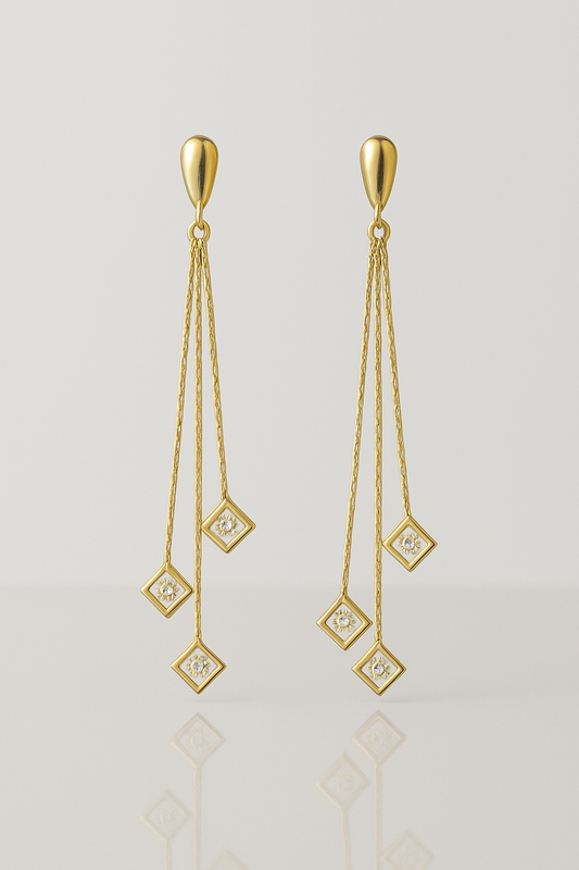 Brinco Elegance Gold Folheado