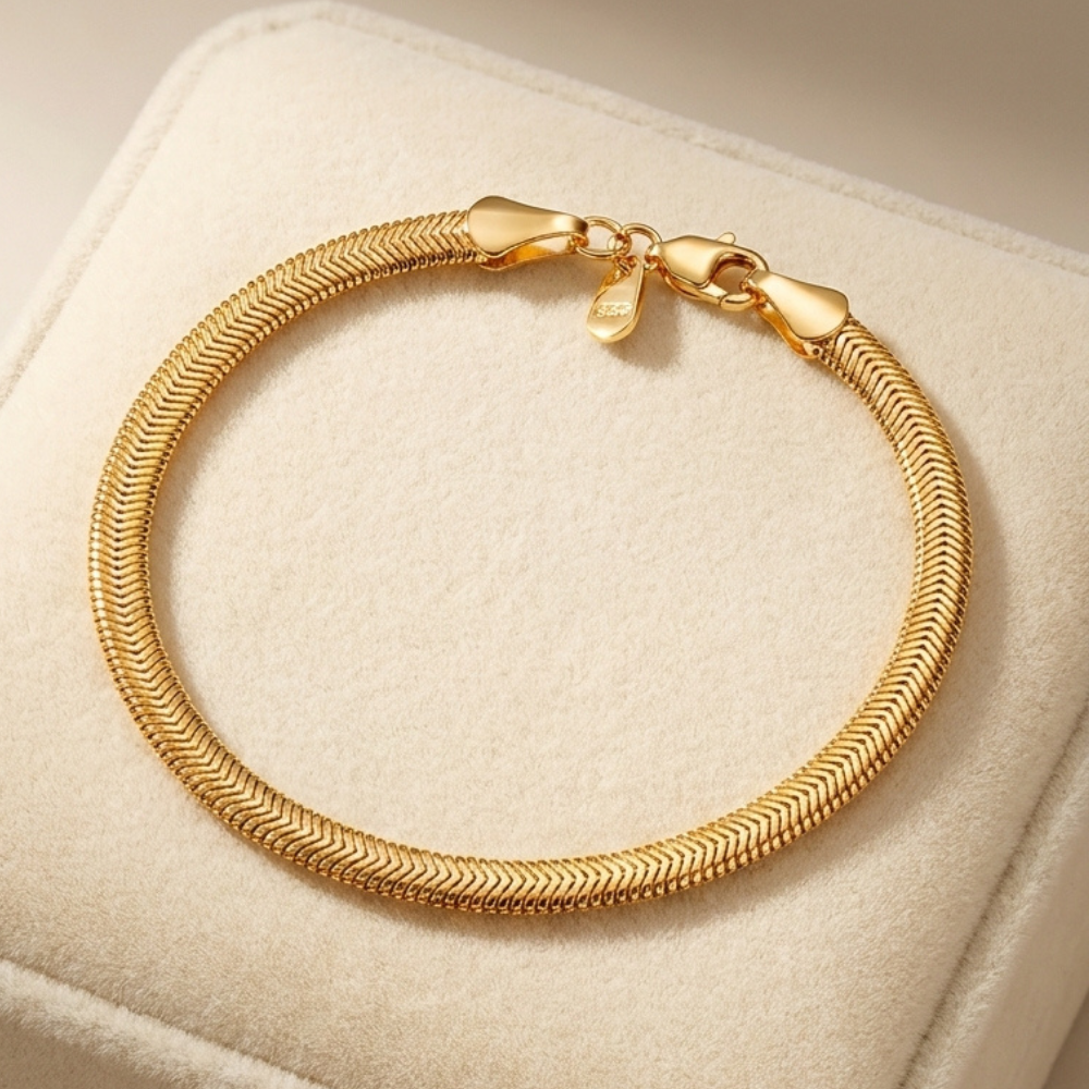 Pulseira Dourada 24K Clear Paris