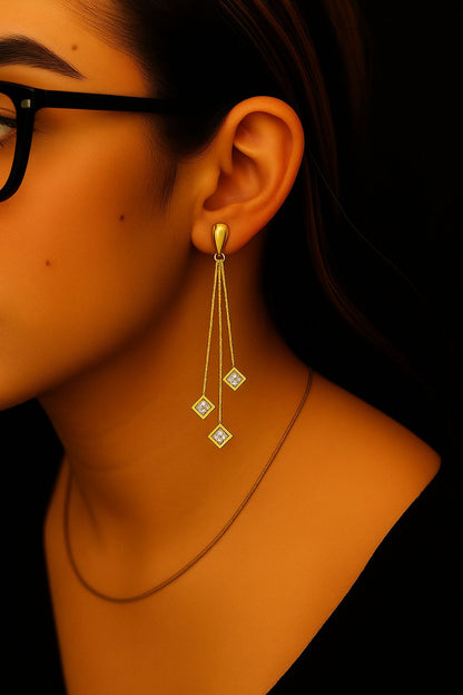 Brinco Elegance Gold Folheado