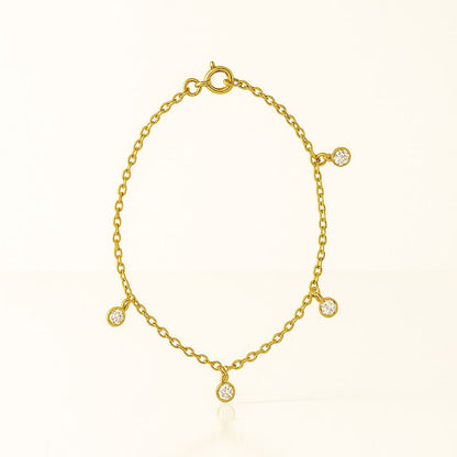 Pulseira Delicate Folheado a Ouro