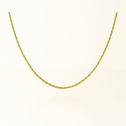 Corrente Ondas Delicadas Folheada a Ouro