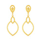 Brinco Dourado Luxo Gota de Gala